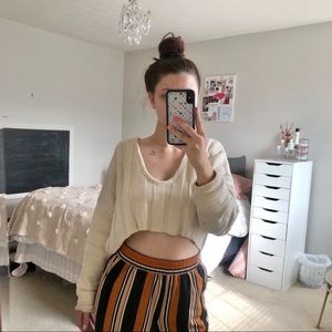 F21 cropped sweater